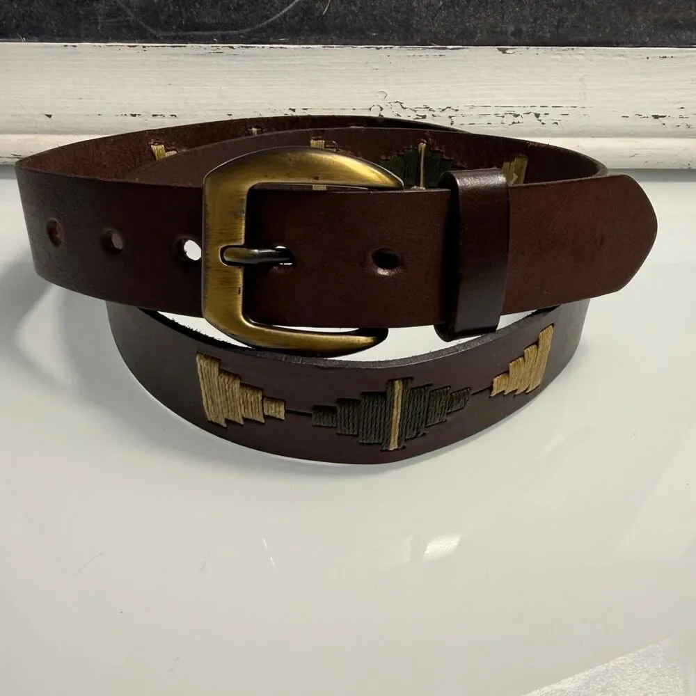 Argentine Leather Polo Belt Gaucho
